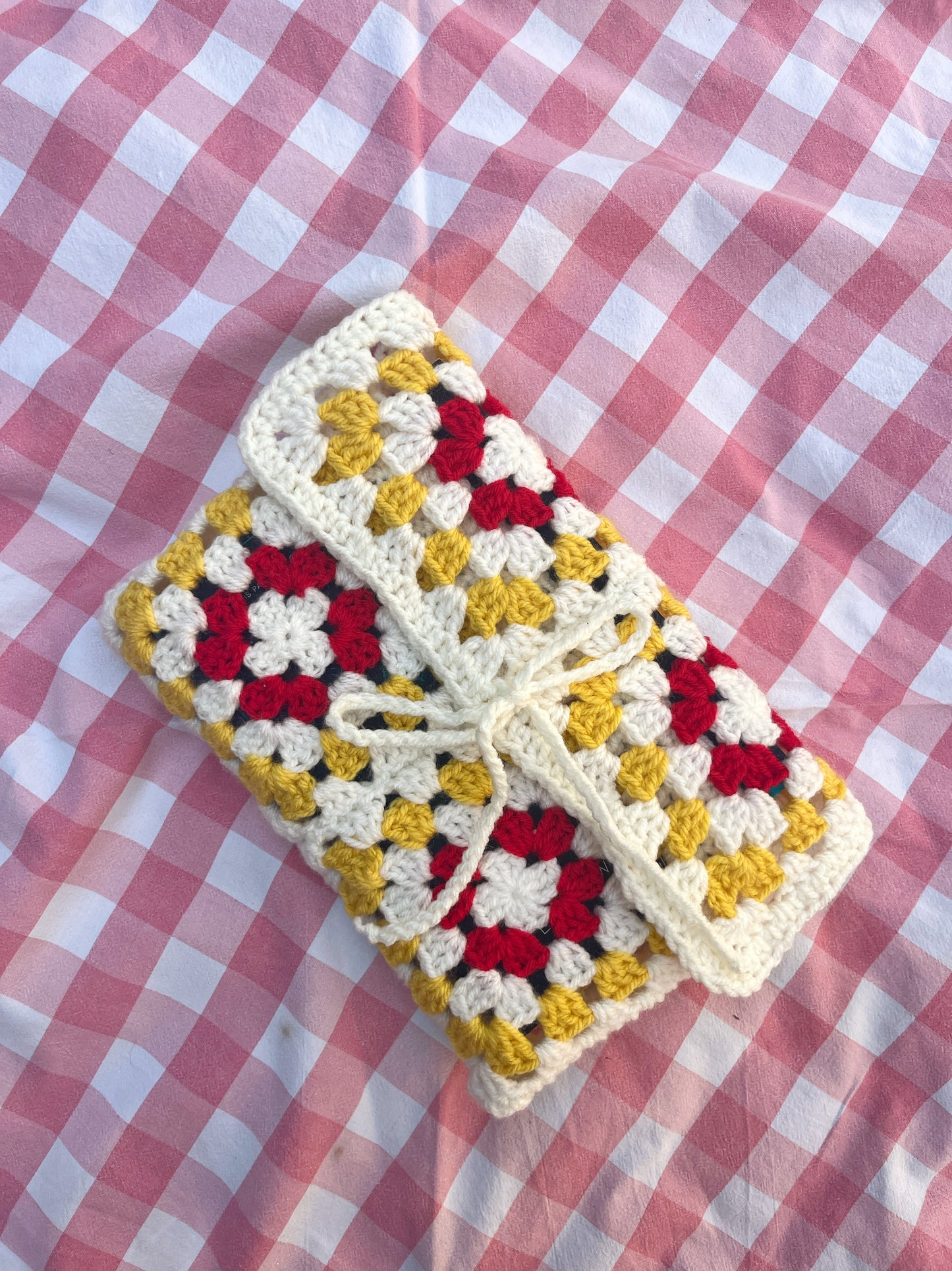 Pochette livre au crochet format broché