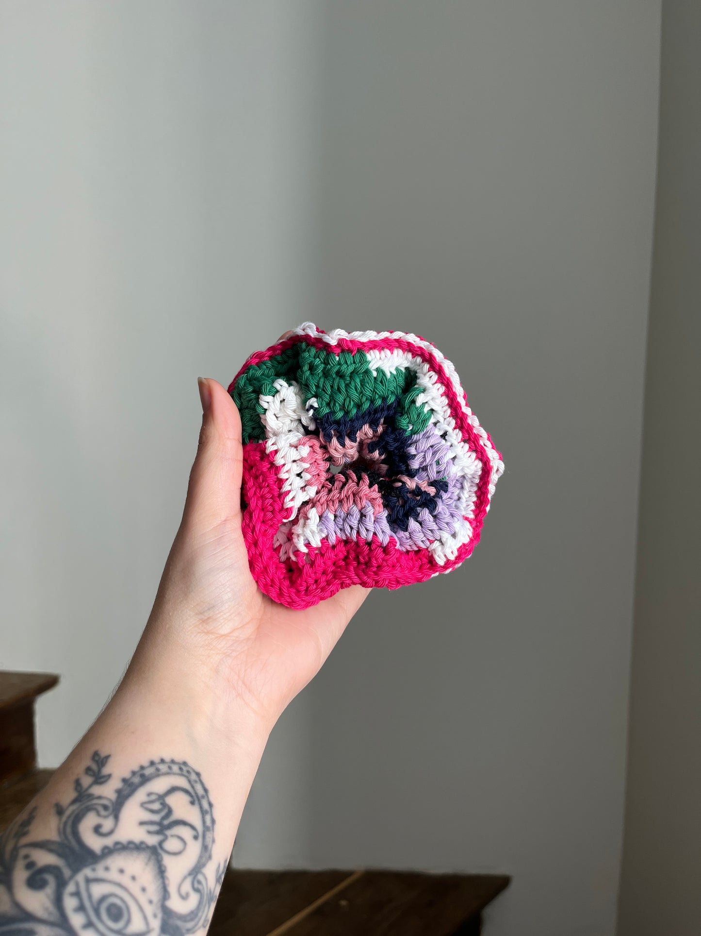 Chouchou fin de pelotes au crochet #1 !