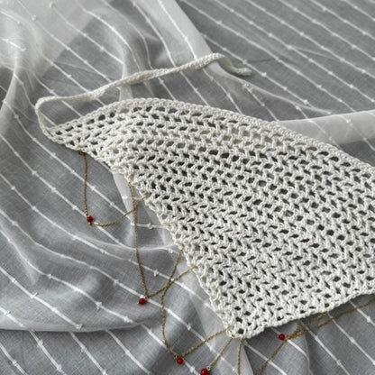 Bandana au crochet, Le Noeud du Corsaire Mërs x Lili Studio