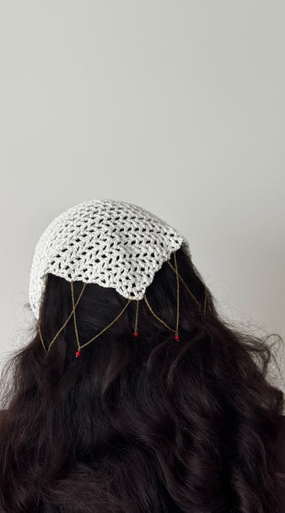 Bandana au crochet, Le Noeud du Corsaire Mërs x Lili Studio