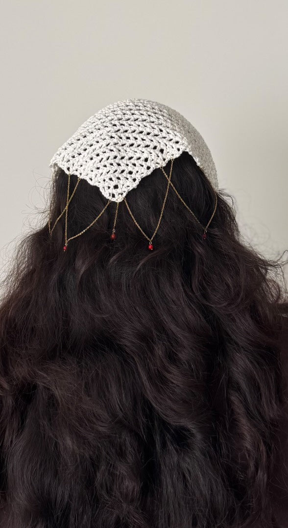 Bandana au crochet, Le Noeud du Corsaire Mërs x Lili Studio